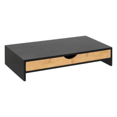 Support écran d'ordinateur Bava avec tiroir - Noir- 5five