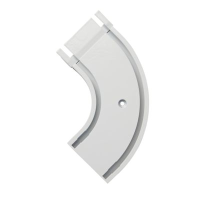 Support d'angle double pour barre à rideau Thira GoodHome blanc