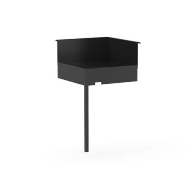 Support d'angle fermé en acier noir pour cuisine extérieure Forge Adour