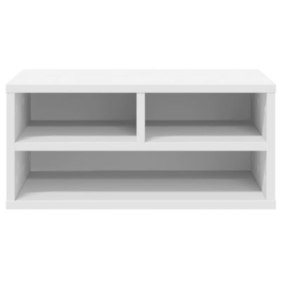 Support d'imprimante blanc 49x40x22,5 cm bois d'ingénierie vidaXL