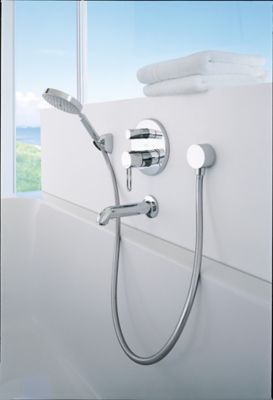 Support de douchette mural chromé Hansgrohe Porter'C