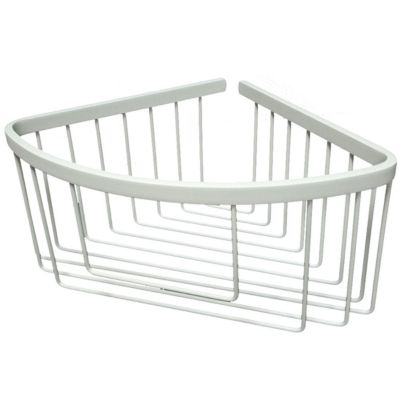 Support de gel d'angle finition BLANC mat en laiton Kibath
