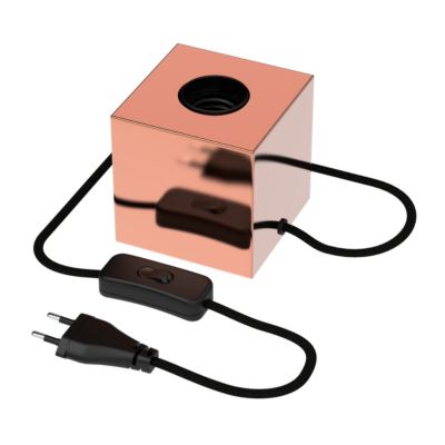 Support de lampe de table Holder cuivré E27 40W IP44 H.8,5cm Calex