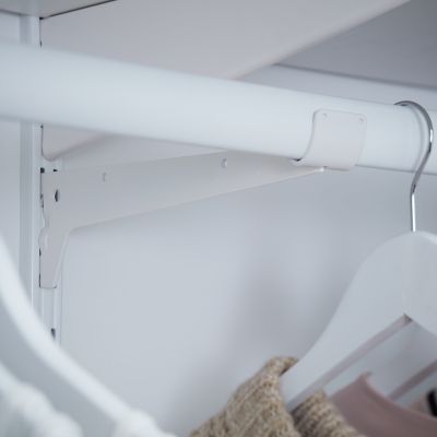 Support de penderie simple perforation blanc Form compatible Lony Twinny et Poppit