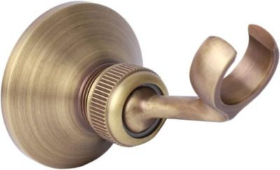 Support de pommeau de douche - Support de pommeau de douche réglable en laiton plaqué - Pour douche de salle de bain