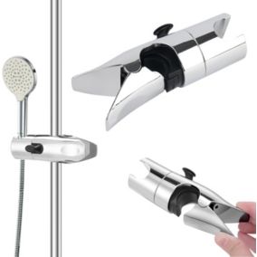 Support de pommeau de douche universel - Support de pommeau de douche coulissant - Pour tiges de douche de 18 à 25 mm