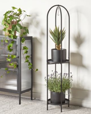 Support de pots TAMARIX Métal 35 cm Noir
