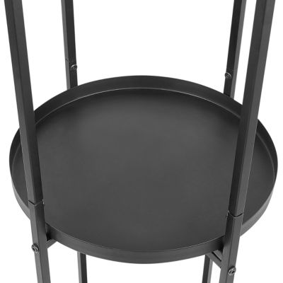 Support de pots TAMARIX Métal 35 cm Noir