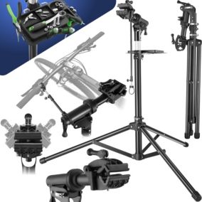 Support de réparation pour vélo Poids supporté 50 kg, pliable avec fermetures rapides