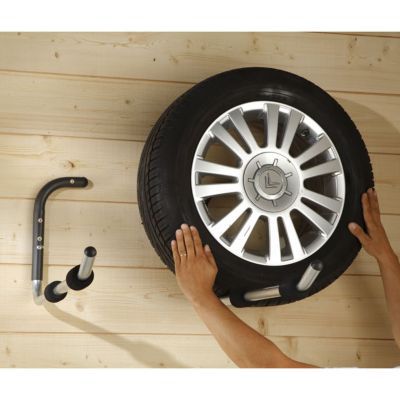 Support de rangement équerre double gainé Mottez L. 30 cm acier