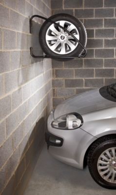 Demonte Pneu Voiture Support Mural Pour Pneus Krtopo - 4 Crochets Robustes Pour Ranger Jantes Et Pneus De Voiture Support Roue Voiture Mural