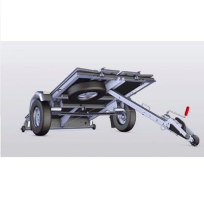 Support de roue de secours pour remorque pliante 67.70 x 12.30 x 4.60 cm