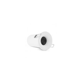 Support de Spot LED Plafond Basse Luminance avec Douille Rond Blanc Automatique 85mm étanche IP65 - perçage 75 mm