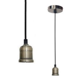 Support de suspension E27 en Bronze Brossé - SILAMP