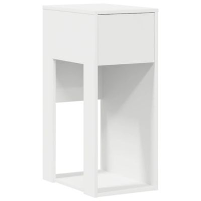 Support de tour d'ordinateur avec tiroir blanc 30x44x74 cm vidaXL
