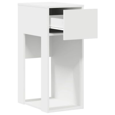 Support de tour d'ordinateur avec tiroir blanc 30x44x74 cm vidaXL