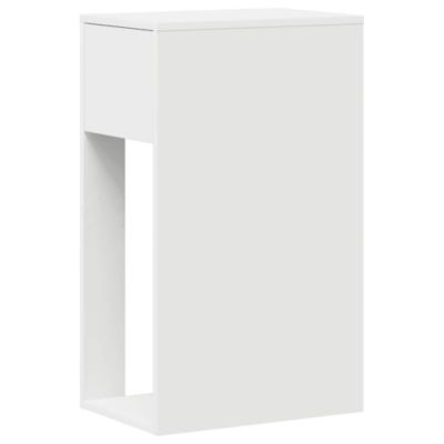 Support de tour d'ordinateur avec tiroir blanc 30x44x74 cm vidaXL