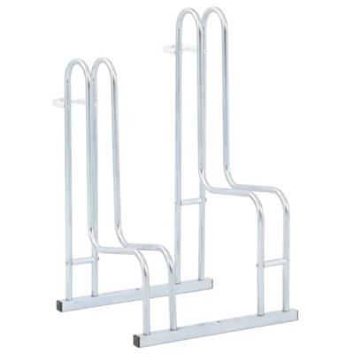 Support de vélo au sol autoportant pour 2 vélos acier galvanisé vidaXL