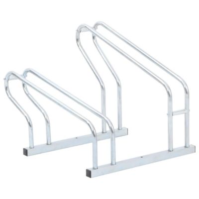 Support de vélo au sol autoportant pour 2 vélos acier galvanisé vidaXL