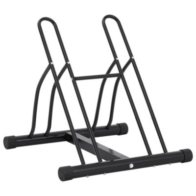 Support de vélo au sol autoportant pour 2 vélos acier vidaXL