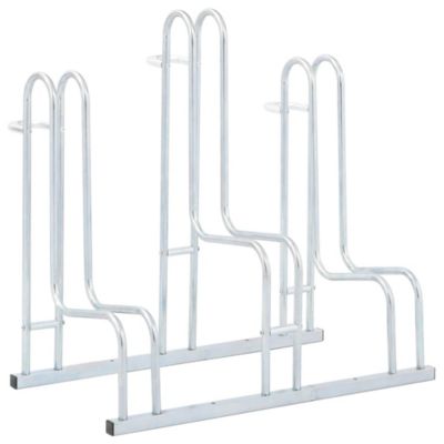 Support de vélo au sol autoportant pour 3 vélos acier galvanisé vidaXL