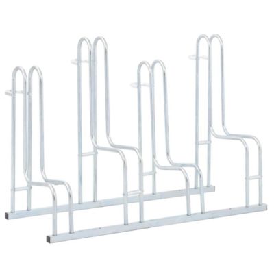 Support de vélo au sol autoportant pour 4 vélos acier galvanisé vidaXL