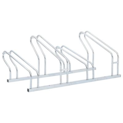 Support de vélo au sol autoportant pour 4 vélos acier galvanisé vidaXL
