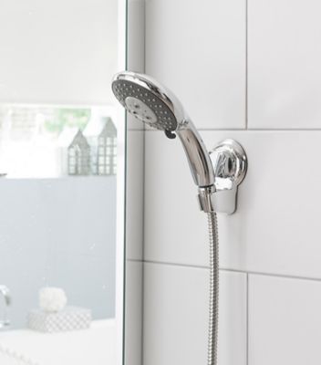 Support douchette chromé fixation murale Bestlock Cie Europe