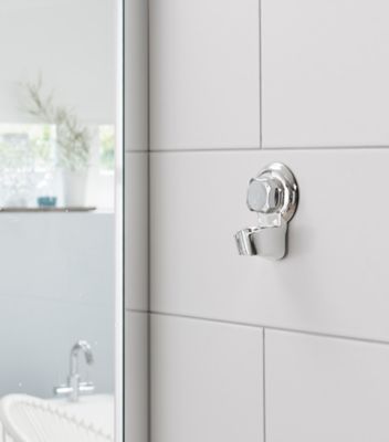 Support douchette chromé fixation murale Bestlock Cie Europe