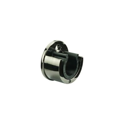 Support encastré pour barre à rideau GoodHome 28 mm Kimlos noir