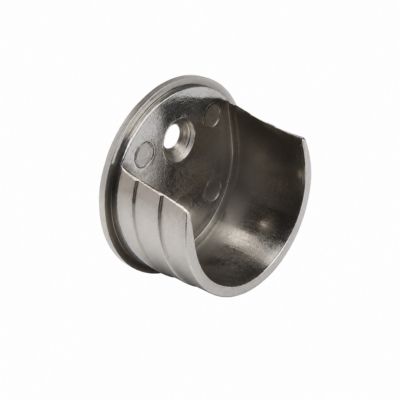 Support Entre-murs en Nickel Mat Diam.28mm pour barre à rideaux - Boulet