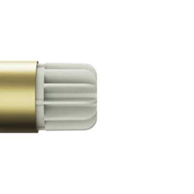 Support extensible coudé tringle à rideau Elasa métal doré Ø28mm GoodHome
