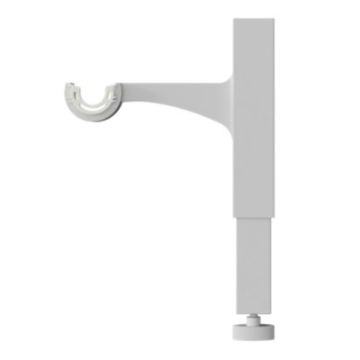 Support extensible sans perçage pour tringle à rideaux Anafi blanc Ø19/28 cm L.17 x l.3,5 x H.14,5 cm GoodHome