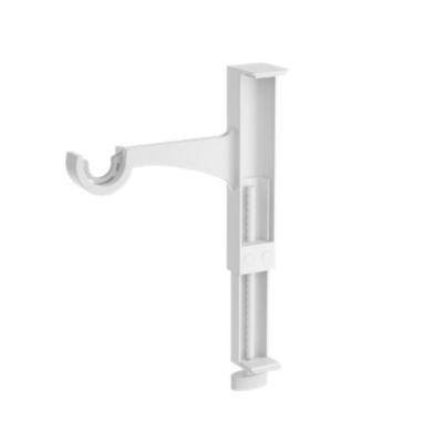 Support extensible sans perçage pour tringle à rideaux Anafi blanc Ø19/28 cm L.17 x l.3,5 x H.14,5 cm GoodHome