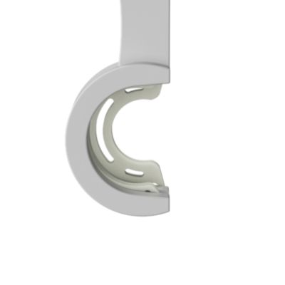 Support extensible sans perçage pour tringle à rideaux Anafi blanc Ø19/28 cm L.17 x l.3,5 x H.14,5 cm GoodHome
