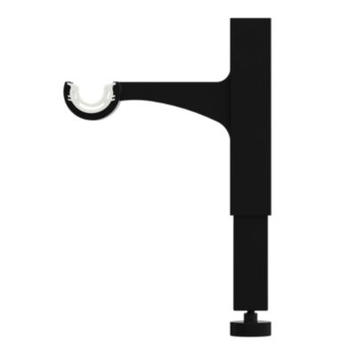 Support extensible sans perçage pour tringle à rideaux Axaros noir Ø19 ...