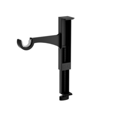 Support extensible sans perçage pour tringle à rideaux Axaros noir Ø19/28 cmL.17 x l.3,5 x H.14,5 cm GoodHome