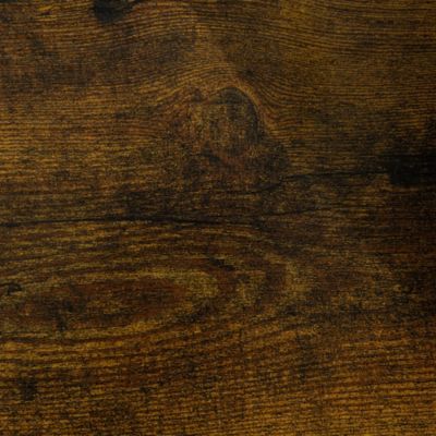 Support à fleurs style industriel 5 niveaux - porte plante 4 étagères - acier époxy noir aspect bois foncé