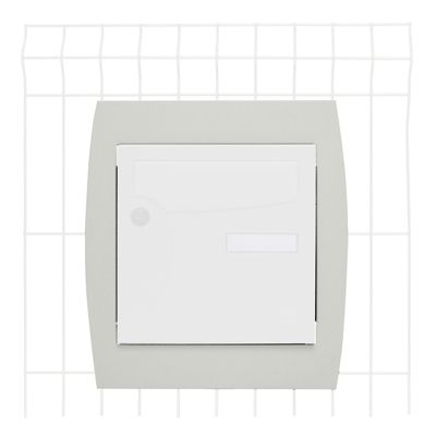 Support grillage rigide & palissade Blanc crème mat sablé RAL 9010MS