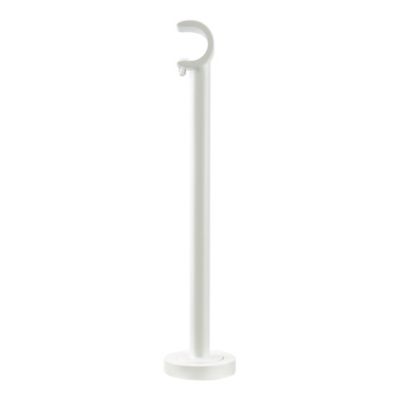 Support long pour barre à rideau GoodHome 19 mm Anafi blanc