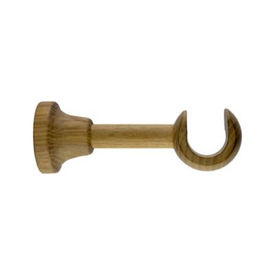 Support long pour barre à rideau GoodHome 28 mm Symi naturel