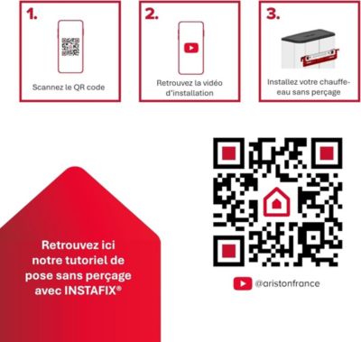 Support mural de fixation Instafix pour chauffe-eau - Ariston