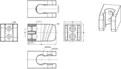 Support mural pour douchette chrome GoodHome Teesta