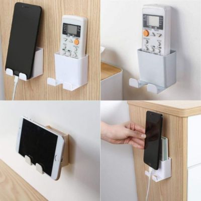 Support mural pour téléphone portable, pour support de chargement de téléphone portable, boîte de rangement pour télécommande