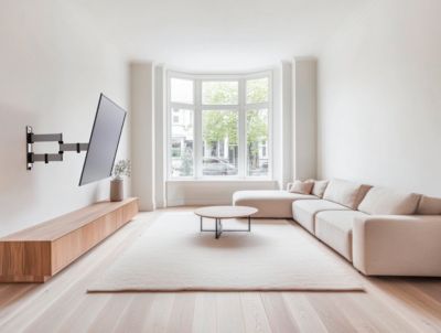 Support mural TV WAM 400TW3 inclinable et orientable 40''- 80'' Erard