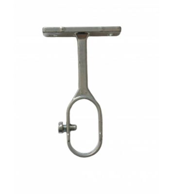 Support Oeil Ovale en Aluminium - Tringle Penderie diamètre 20 mm