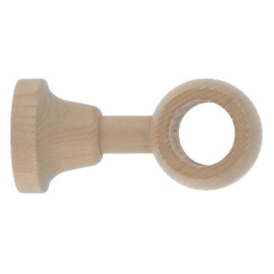 Support oeil tringle à rideau à percer Symi bois de frêne beige Ø28mm GoodHome