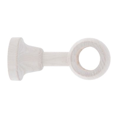 Support oeil tringle à rideau fixation plafond Chalki bois de frêne blanc Ø28mm GoodHome