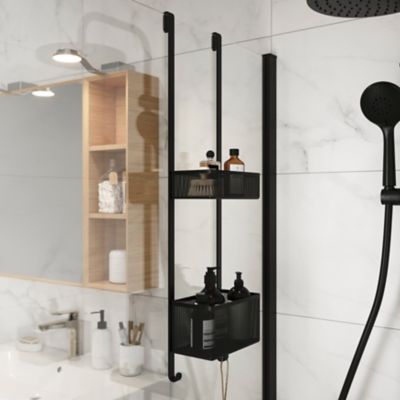 Support paniers noirs à suspendre GoodHome Elland