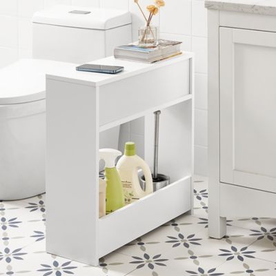 Support Papier Toilette, Armoire Toilettes WC, BZR48-W, SoBuy